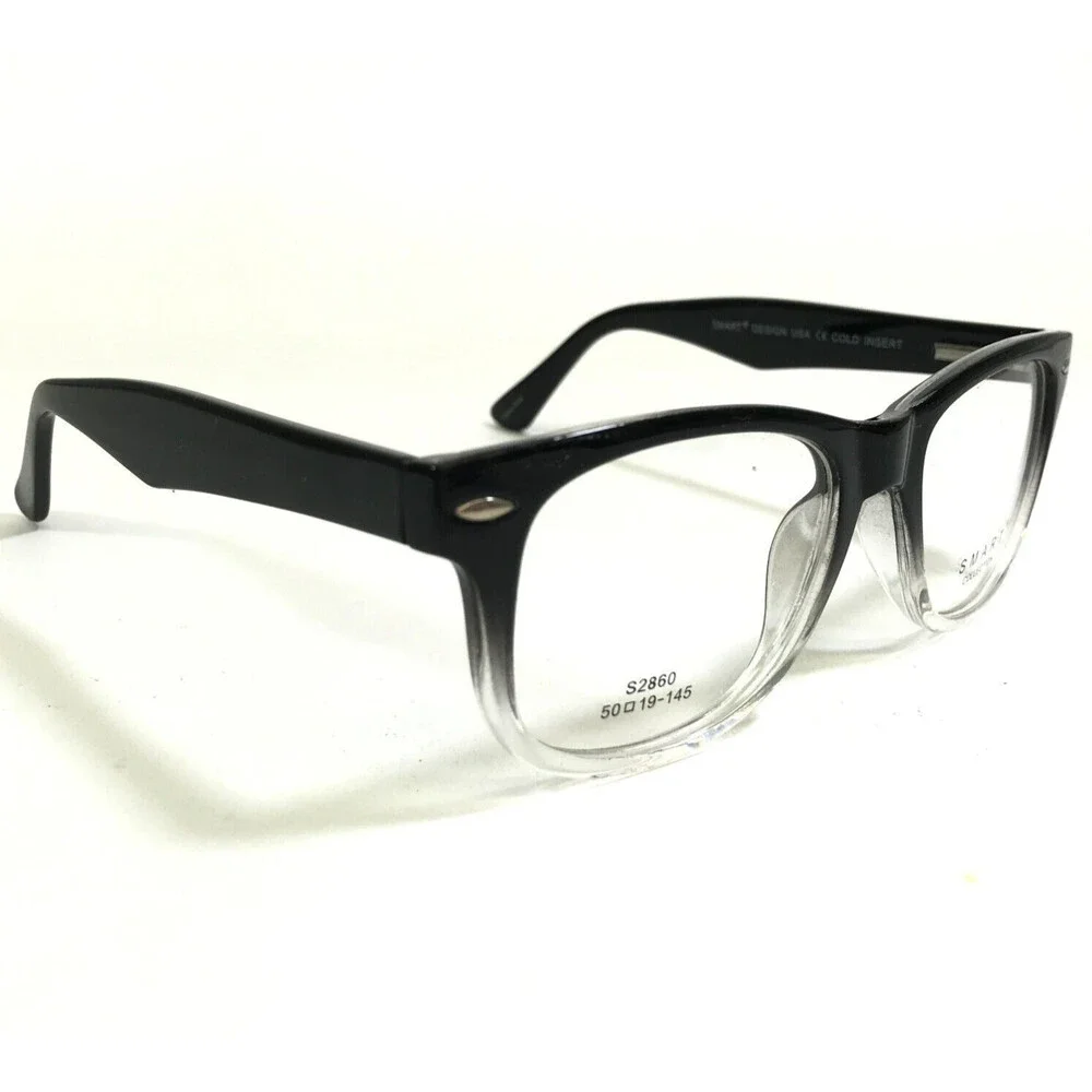 Smart Collection Eyeglasses Frames S2860 C2 BLK GRADIENT Clear Square 50-19-145